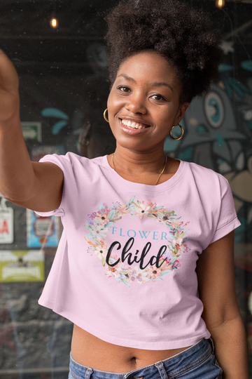 Flower Child Cropped T-Shirt
