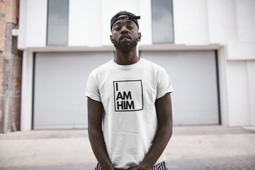 Urban streetwear look featuring a bold graphic T-shirt