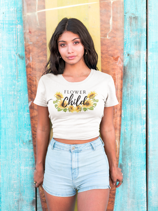Flower Child Cropped T-Shirt