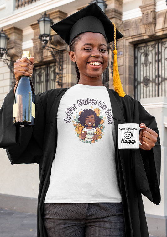 Coffee Makes Me Smile T-Shirt