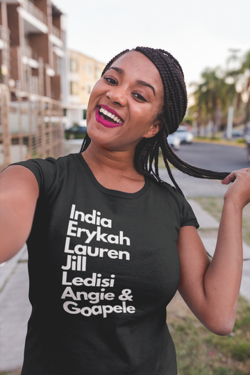 Taylor Plus One Neo Soul Artist T-shirt styled for an everyday streetwear look